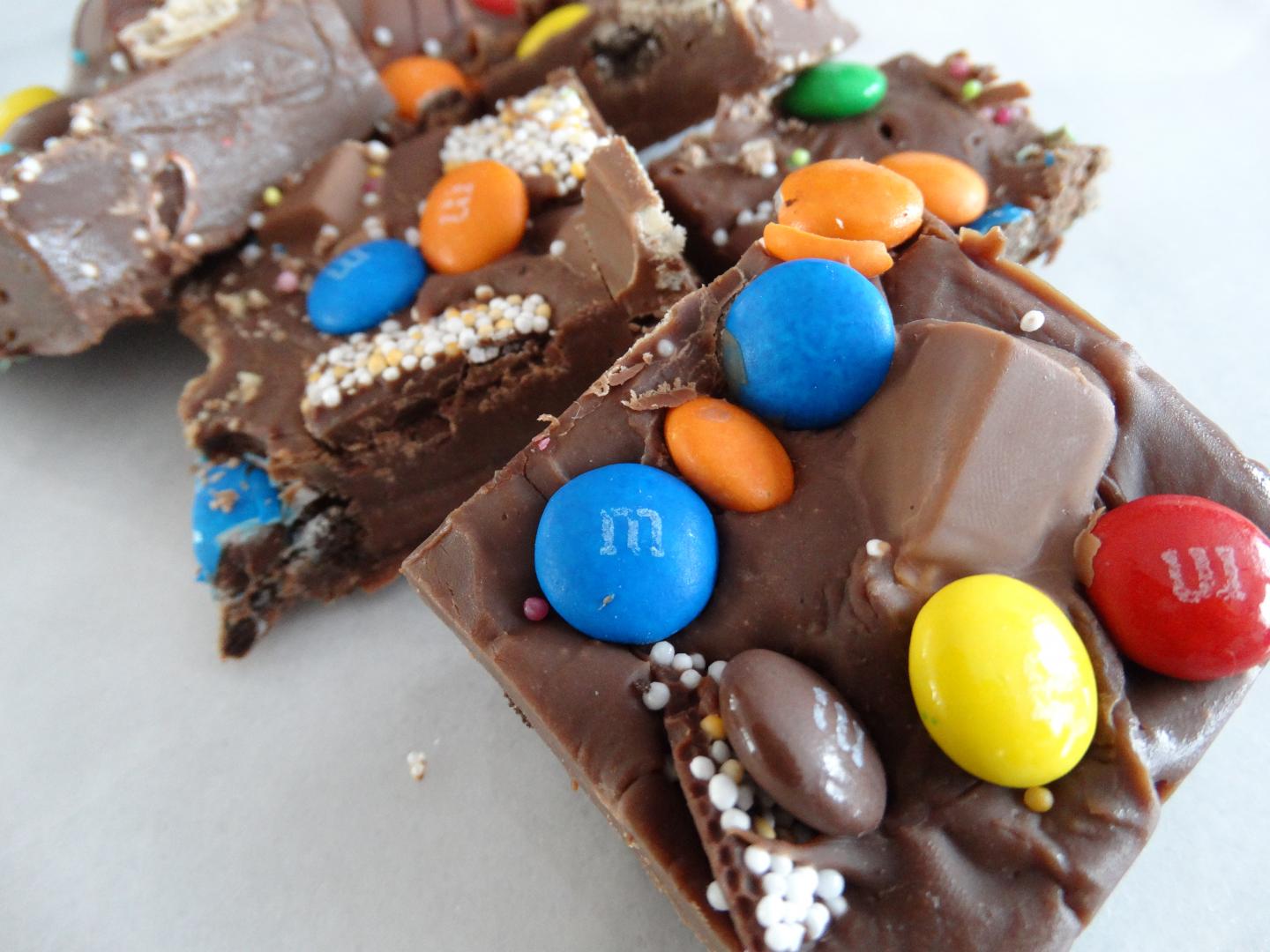 M&M chocolade fudge